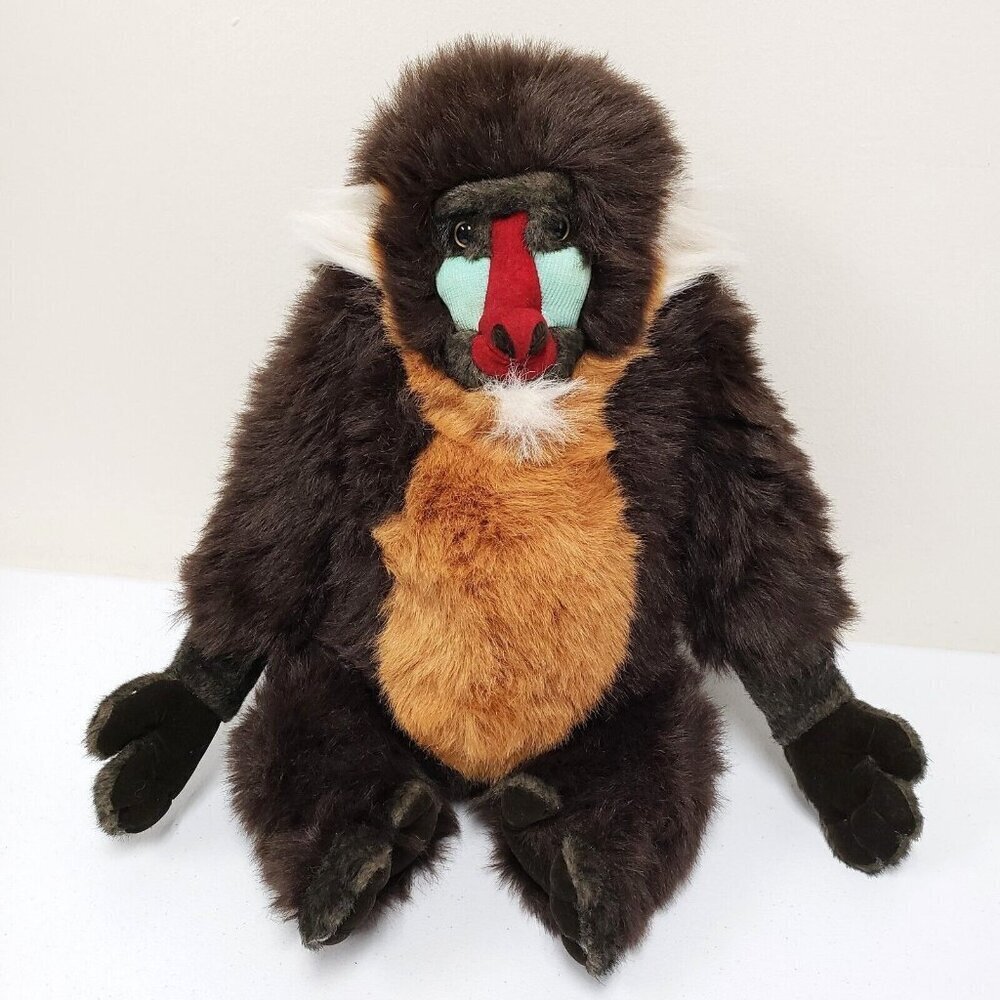 Disney 15" Animal Kingdom Mandrill Monkey Realistic Stuffed Animal Plush